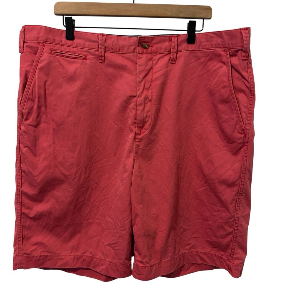 Polo Ralph Lauren Mens Relaxed Fit Salmon Shorts size 40 Chino Preppy Flat Dad